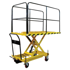 Scissor Truck With Hand Rails STWHR- 500/1200