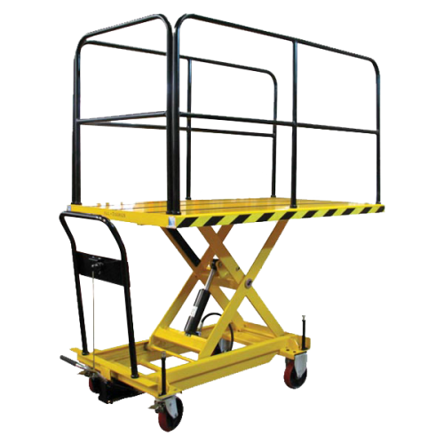 Scissor Truck With Hand Rails STWHR- 500/1200